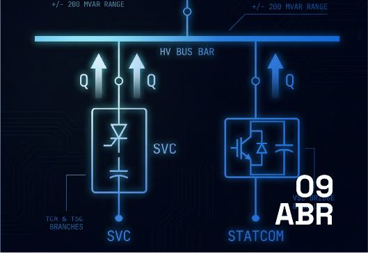 Masterclass: Compensación Shunt para soporte de tensión: del SVC al STATCOM y su respuesta dinámica